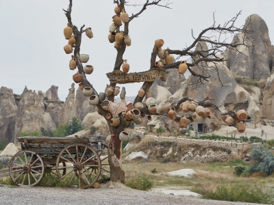 El árbol de las vasijas en Goreme, Capadocia, Turquía (Edgardo W. Olivera)  [flickr.com]  CC BY 
Infos zur Lizenz unter 'Bildquellennachweis'
