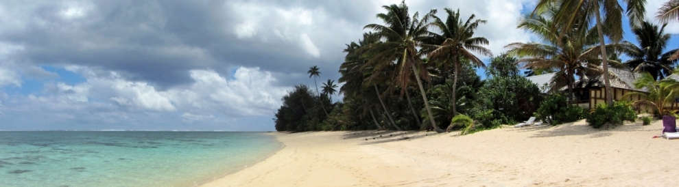 Palm Grove's Beach, Vaimaaga, Rarotonga (482077) (Robert Linsdell)  [flickr.com]  CC BY 
Infos zur Lizenz unter 'Bildquellennachweis'