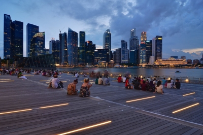 Singapore, Marina Bay, late afternoon (Nicolas Lannuzel)  [flickr.com]  CC BY-SA 
Infos zur Lizenz unter 'Bildquellennachweis'