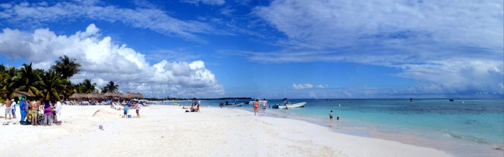 Xpu Ha beach Riviera Maya Mexico . Panorama. Nikon D3100.DSC_0704-0711. (Robert Pittman)  [flickr.com]  CC BY-ND 
Infos zur Lizenz unter 'Bildquellennachweis'